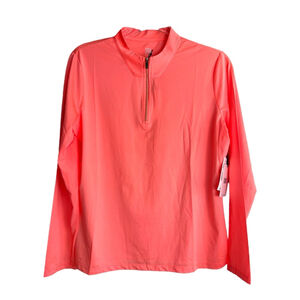 NWT TAIL Melon Punch Orange Long Sleeve Activewear Top Size Large‎